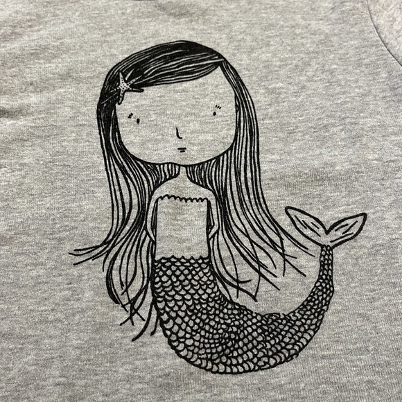Kids mermaid American apparel long sleeve t-shirt - Picture 2 of 8